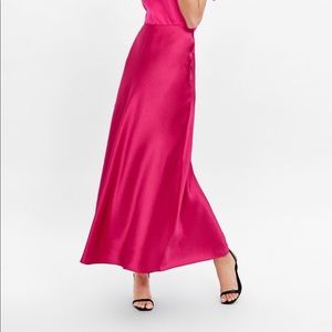 NWT Zara Satin Skirt, XS